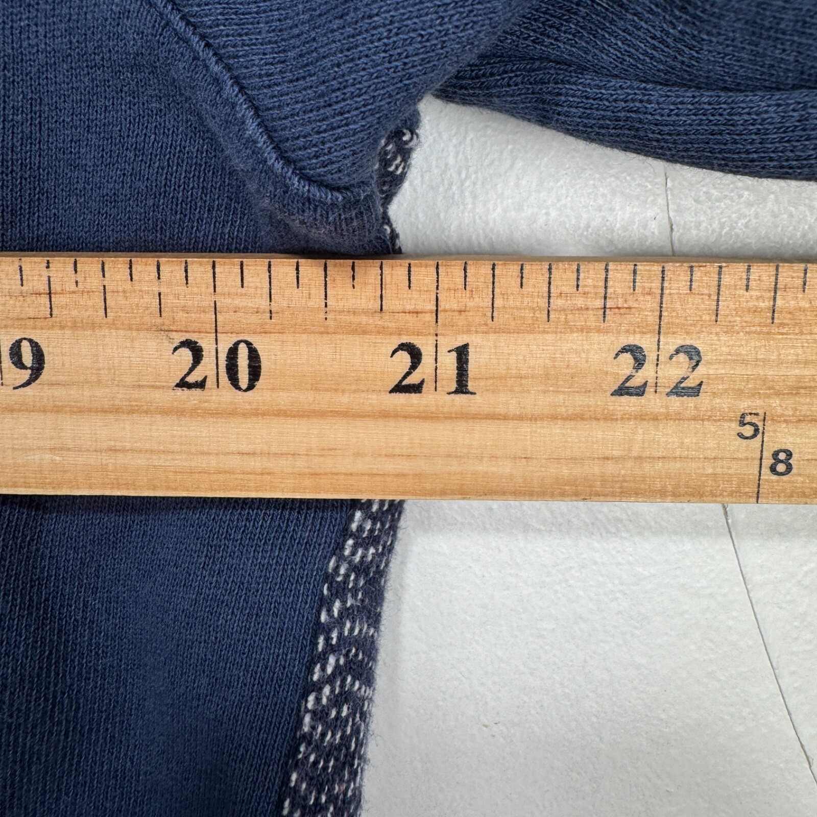 Common People Sweatshirt Sweater Jumper Men Medium Navy Blue 100% Cotton Crew