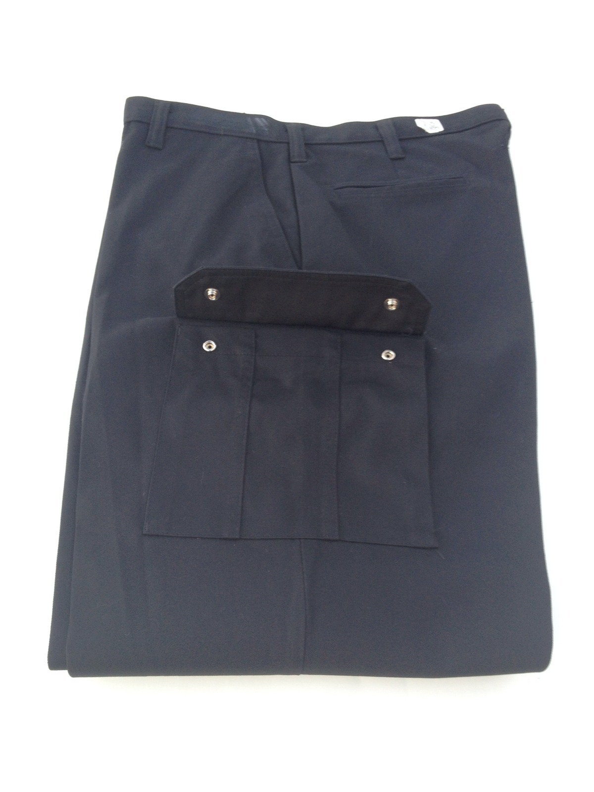 Lot 2 Cintas Comfort Flex Black Cargo Work Pants Size 38×32 #270-35 Relaxed Fit