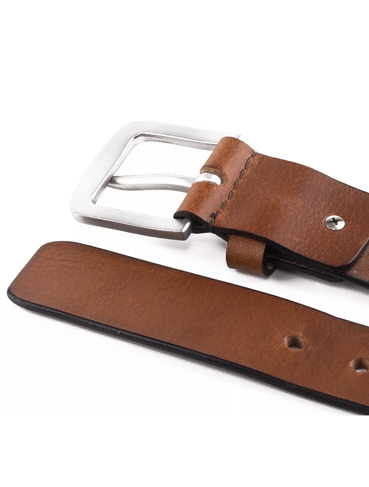NEW: Men’s belt Full Grain Genuine Leather Casual Dress Jeans for Men Size 32 34