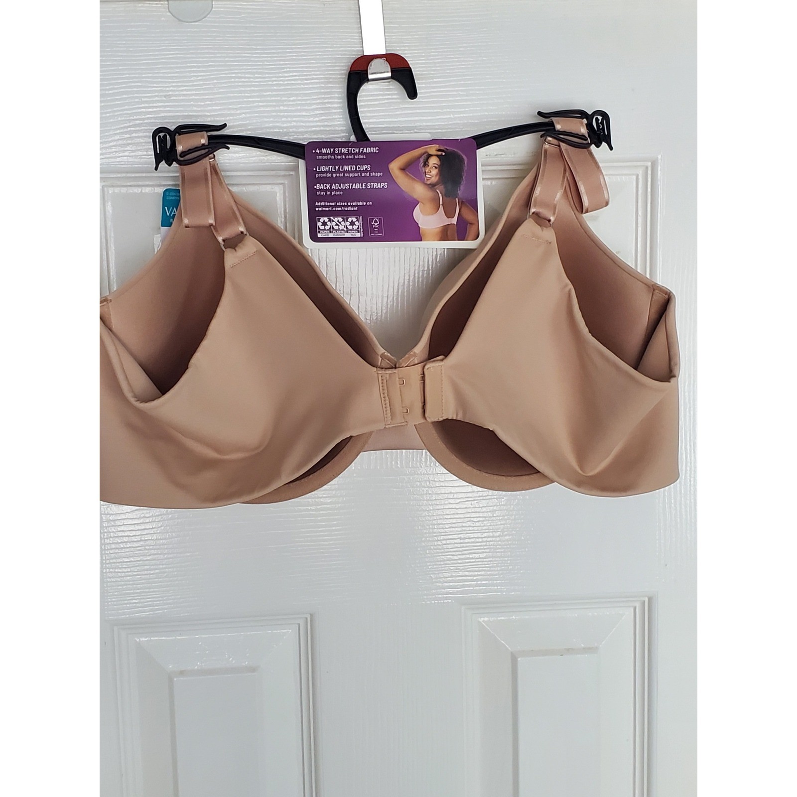 Vanity Fair Radiant Collection Smooth Support T-Shirt Underwire Bra Nude 44C