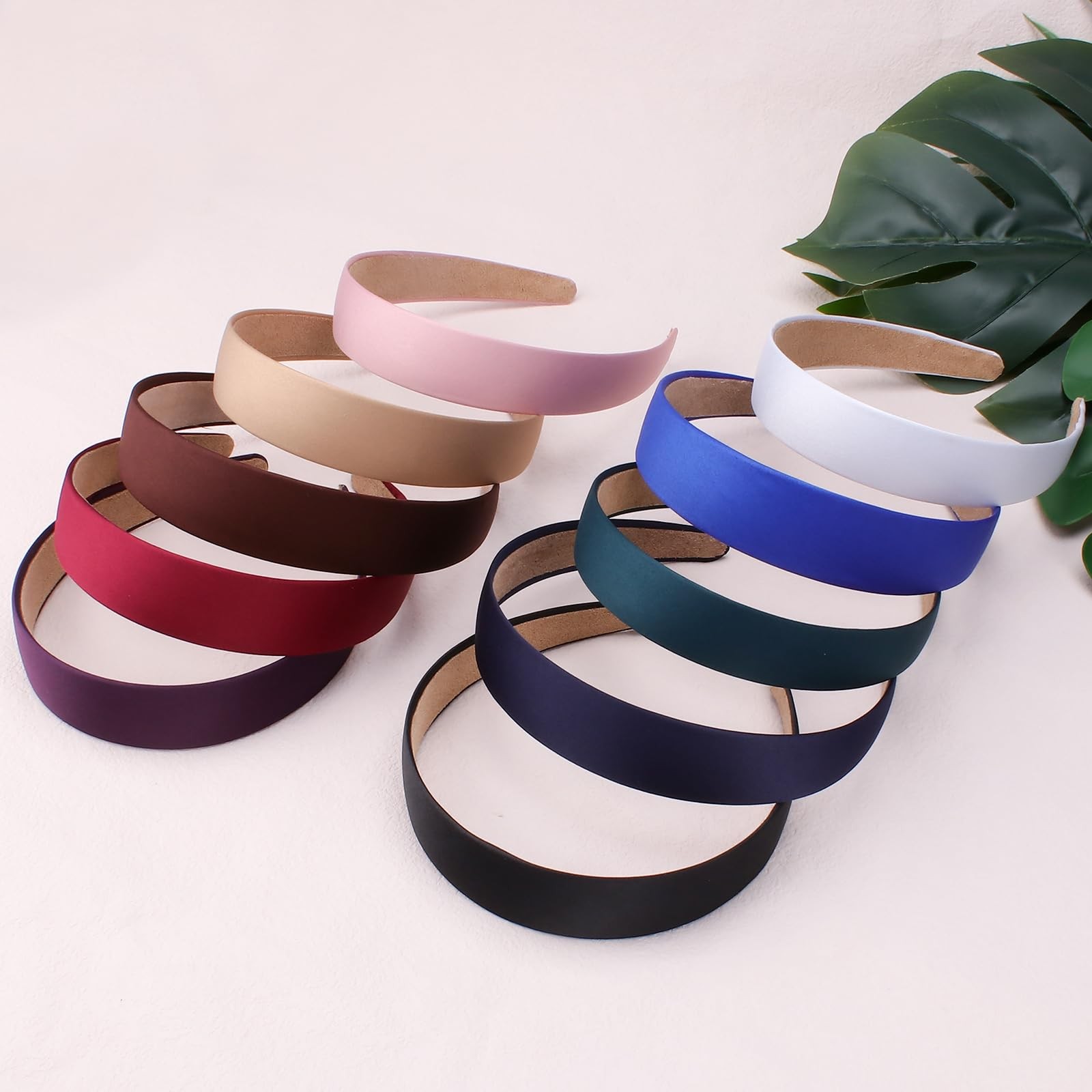 Wecoe Headbands for Women Girls, 10 Pcs 1 10 Count (Pack of 1), Multi-color A