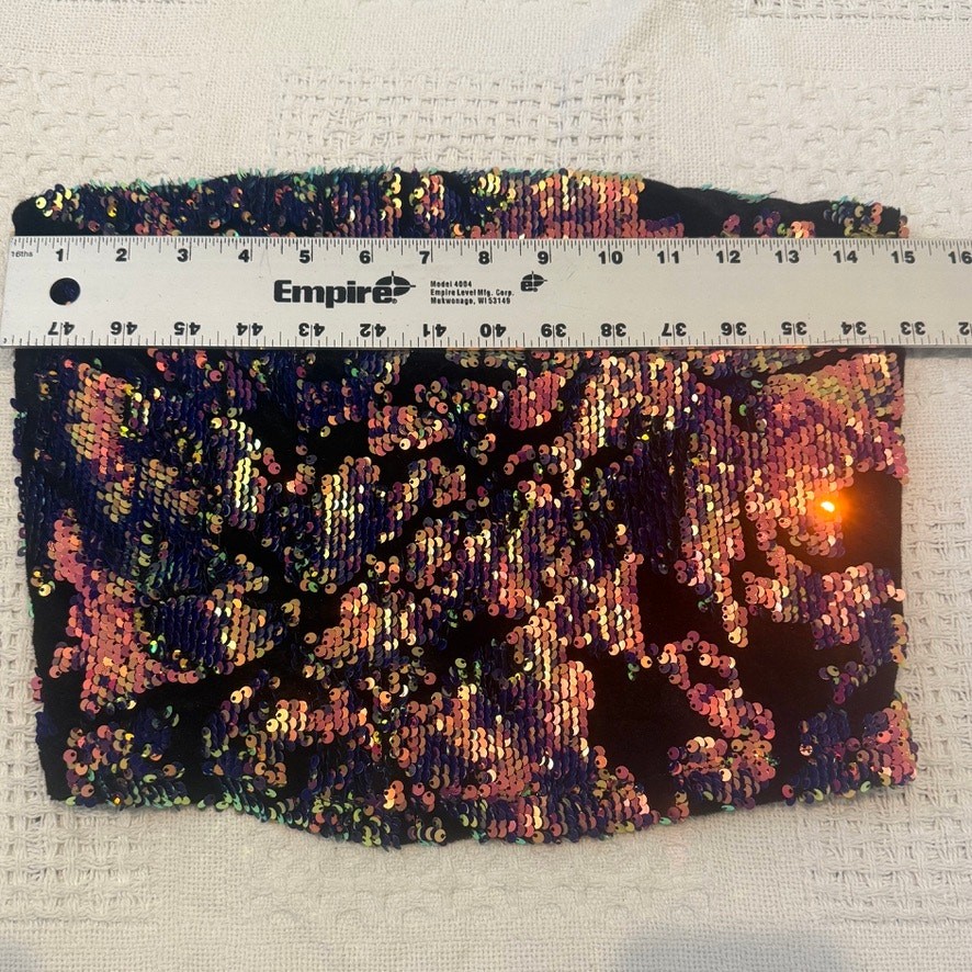 Urban Outfitters medium multicolor sequin velvet tube top TS 3289