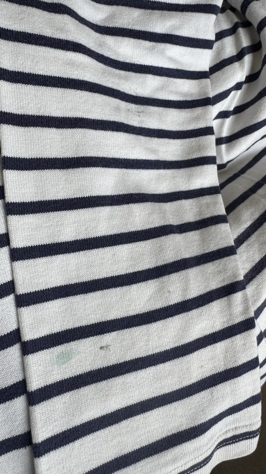 THREE LONG SLEEVE HARBOUR STRIPE COTTON TOPS SIZE 12