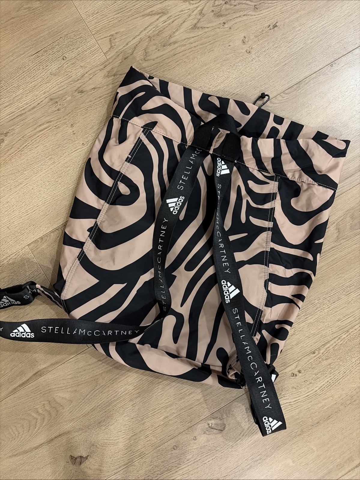 ADIDAS X STELLA MCCARTNEY | Sport Gymsack Rucksack Backpack Bag Packable Zebra