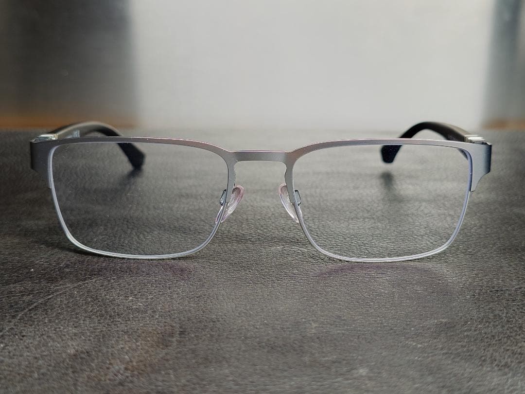 Emporio Armani Glasses Frame Matte Silver