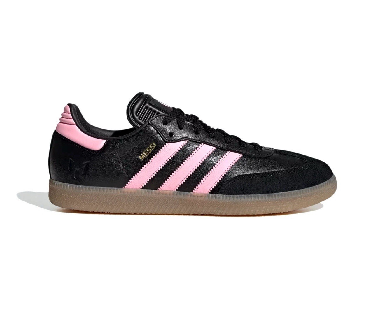 Adidas Samba Messi Shoes Black/Pink/Gum Men’s Size 8.5 JP7845 NEW