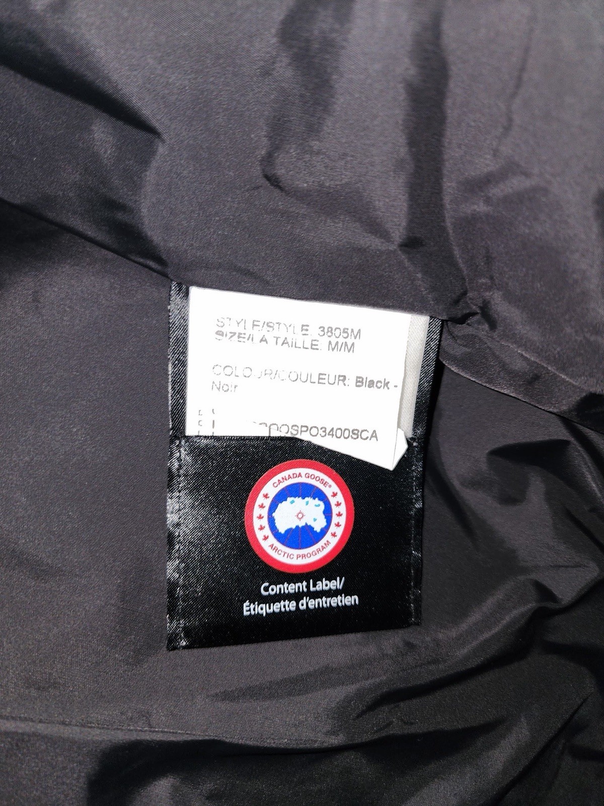 Canada Goose Carson Black Hooded Parka Coyote Trim Fur Men’s M
