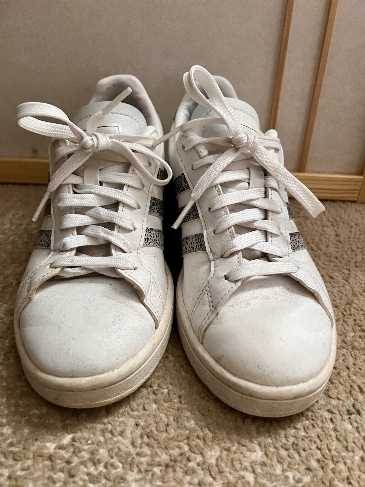 Snake print stripes! Cloudfoam Comfort Adidas US 6.5 UK 5 FR 38 JP 235