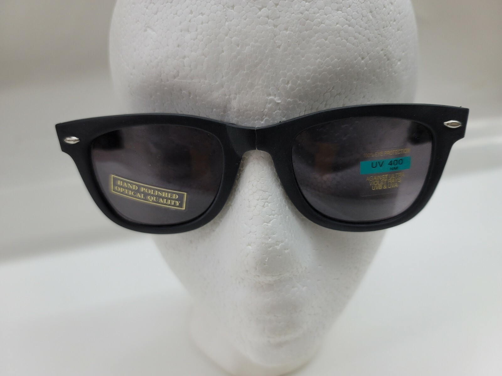 Folding Foldable Sunglasses 80’s Classic Square Horn Rim Shades with Case
