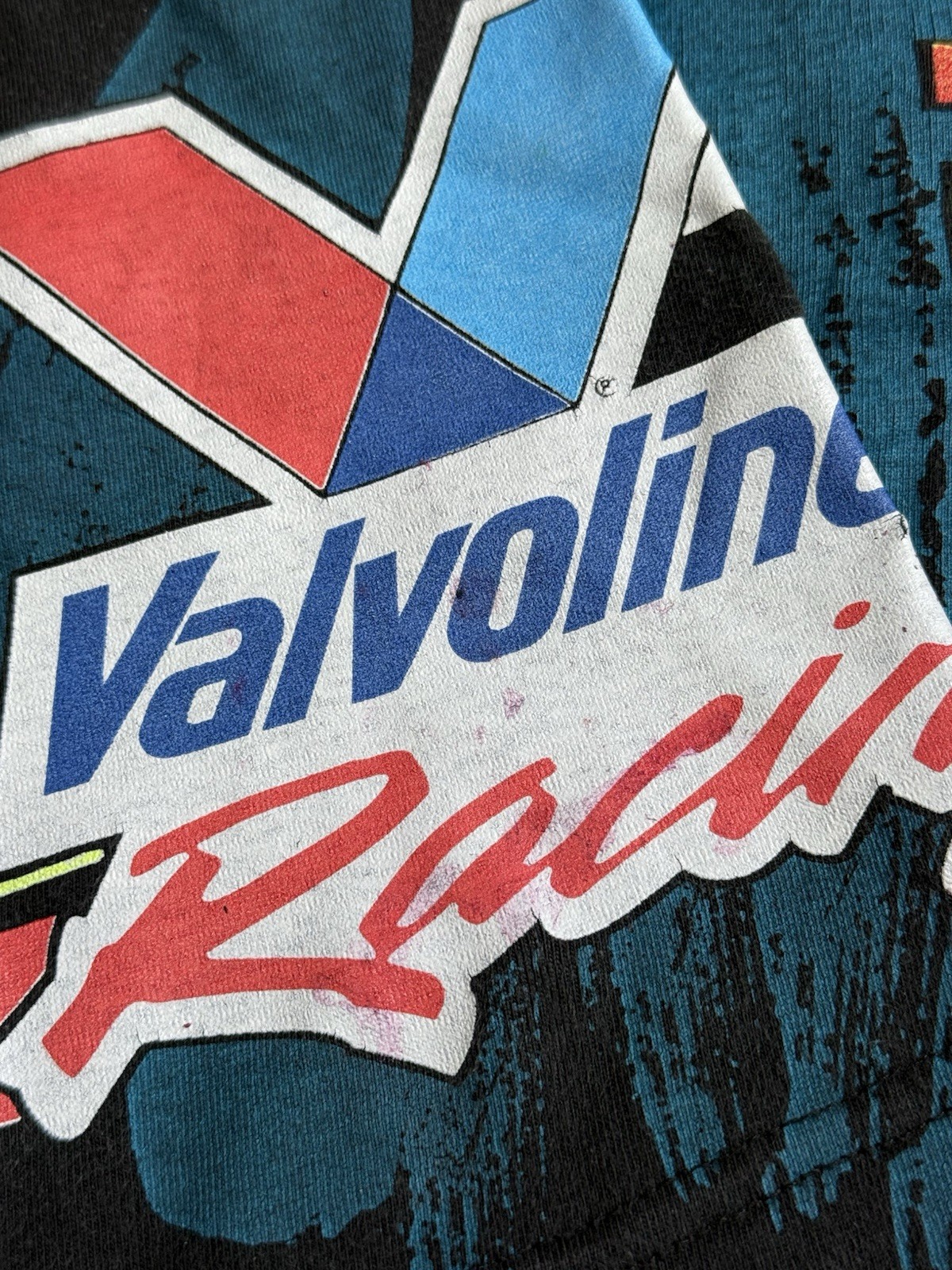 1993 Mark Martin Pure Power Valvoline All Over Print Shirt Size XXL NASCAR VTG