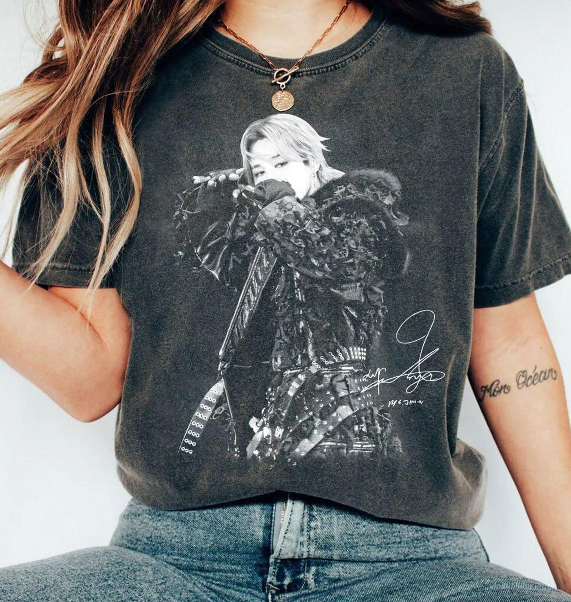 Vintage Jimin BTS Arirang World Tour 2026 K-Pop Graphic T-Shirt