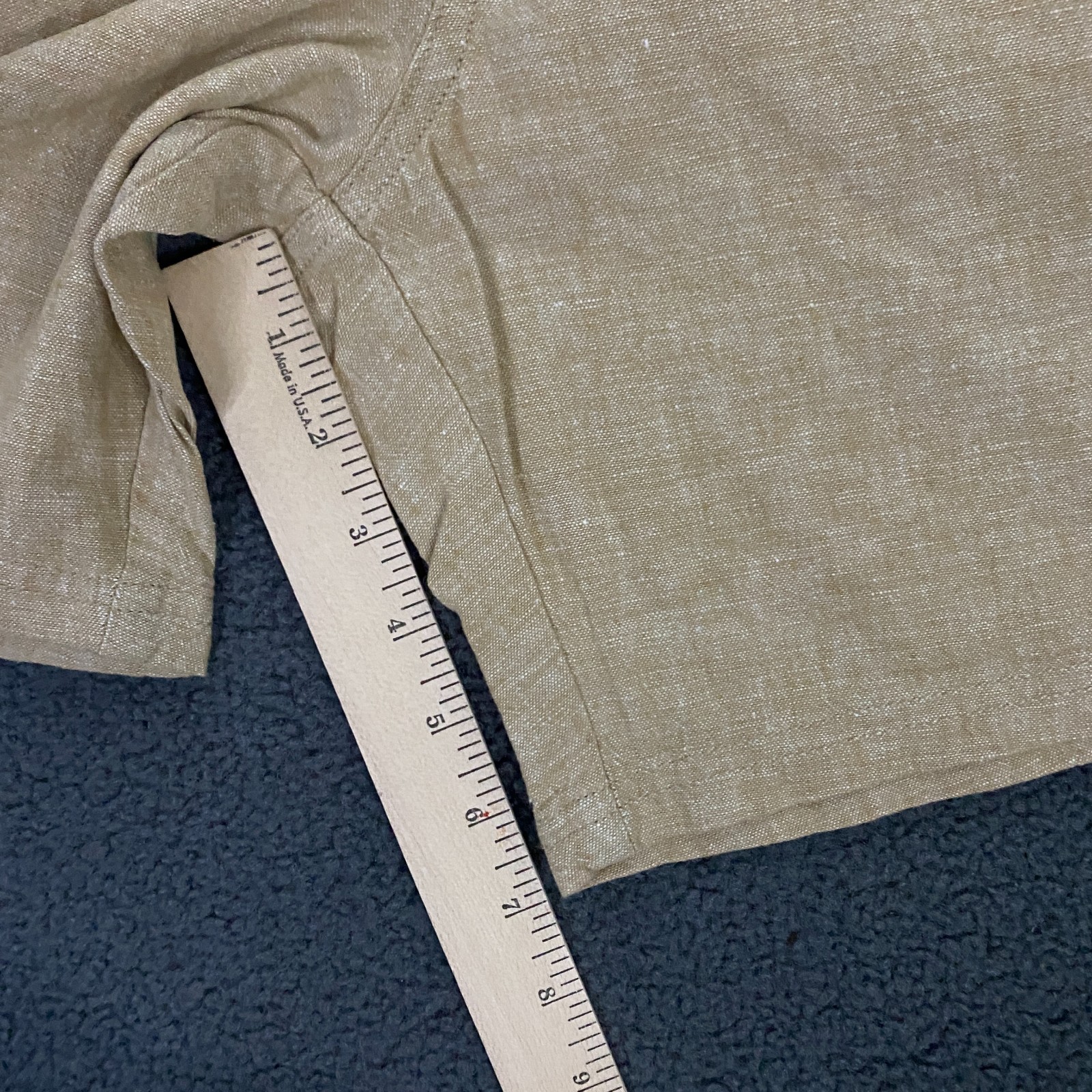 Katin Isaiah Local Short Mens Medium Cotton Linen Blend Drawstring Khaki Tan NWT