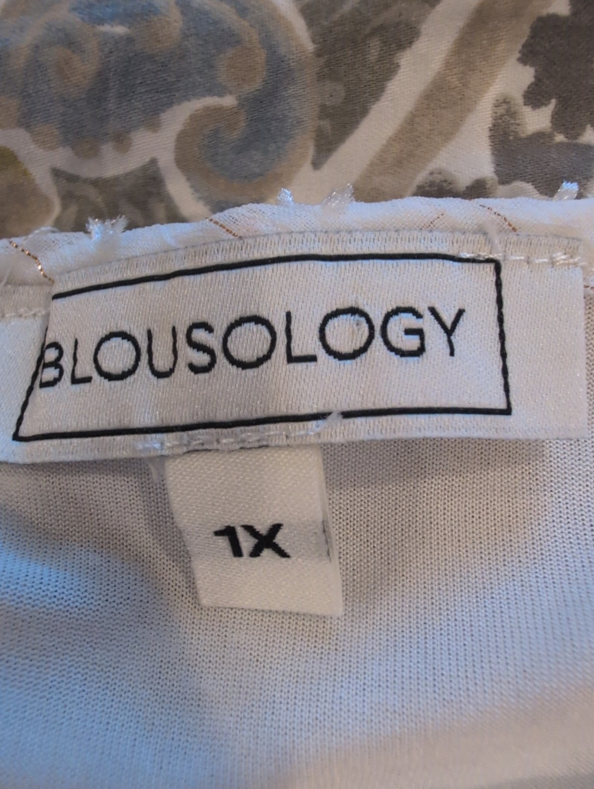 Blouseology Ivory, Chiffon, Lined, Fly Away Top 1X NWOT