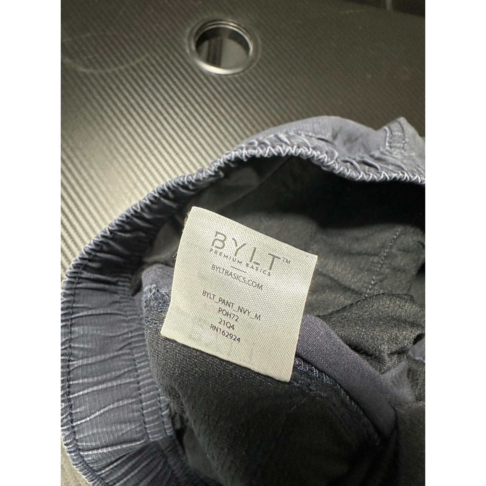 BYLT Ripstop Cargo Pant Navy Blue Size Medium x 28 Inches Elastic Waist