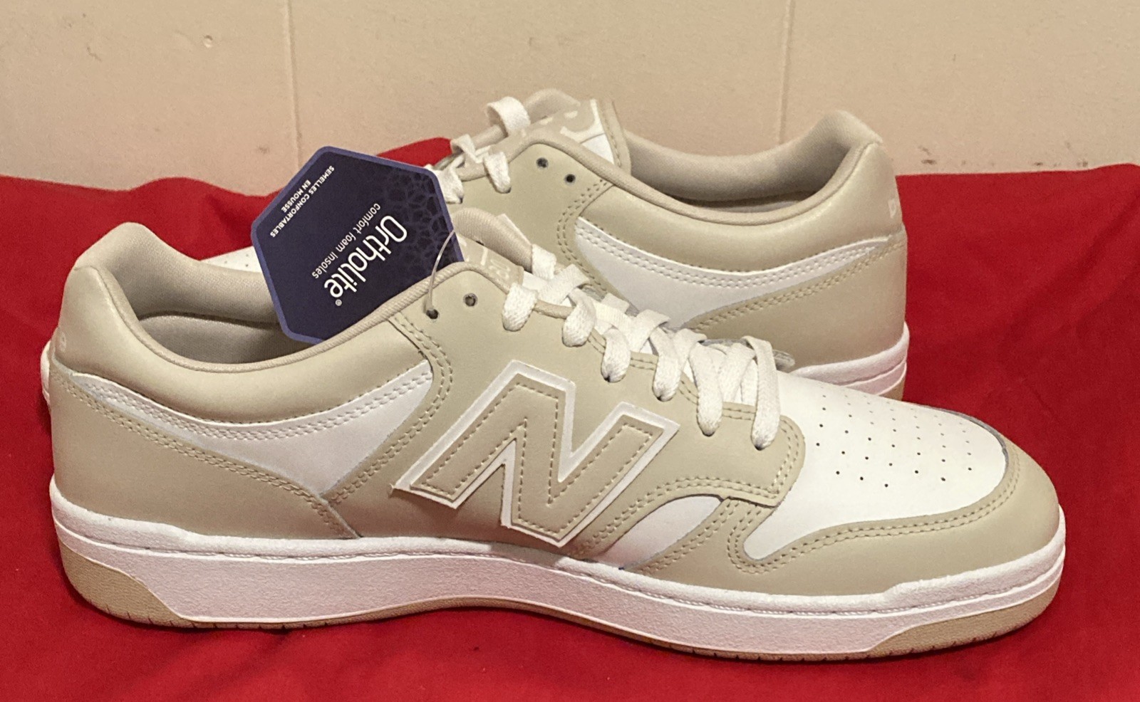 New Balance 480 BB480LBB Men’s 12 Moonbeam Beige White Sneakers New No Box