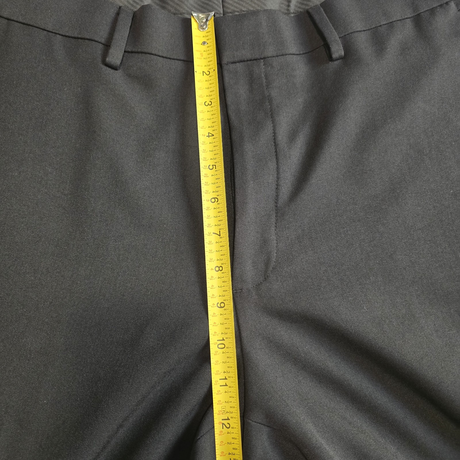 Haggar Mens Tailored Fit Travel Performance Suit Pants Black 38×30 WPL386