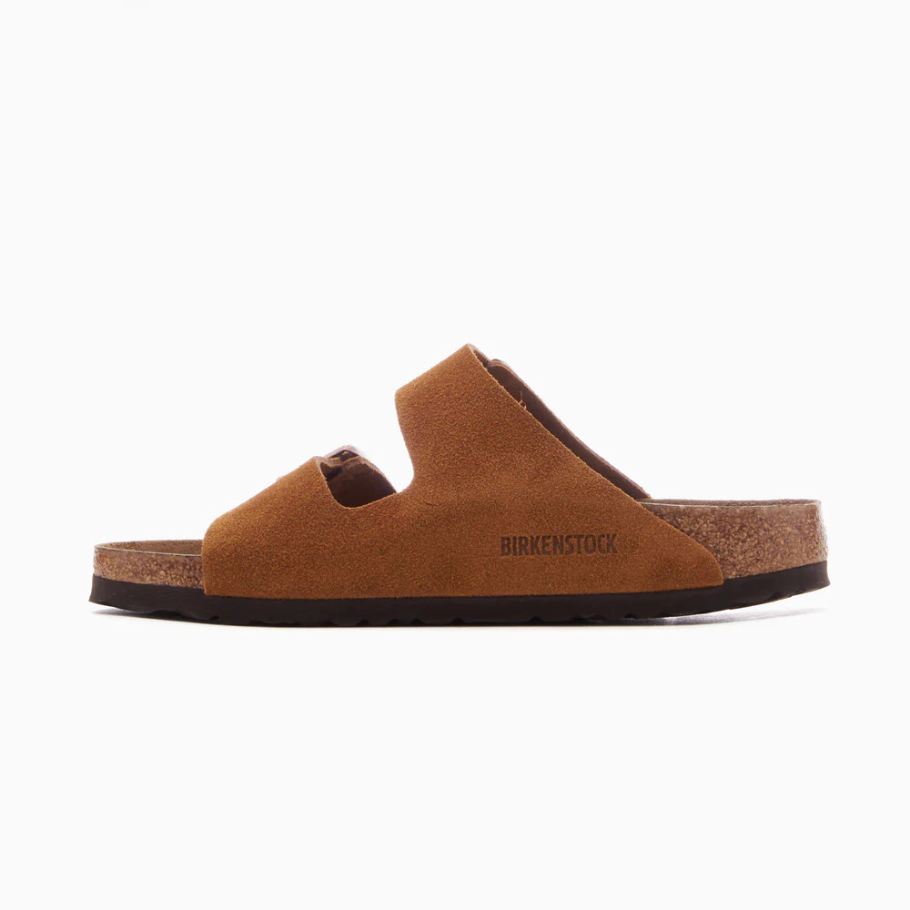 Birkenstock Arizona Mink Soft Footbed Suede Leather Sandal Unisex Shoes
