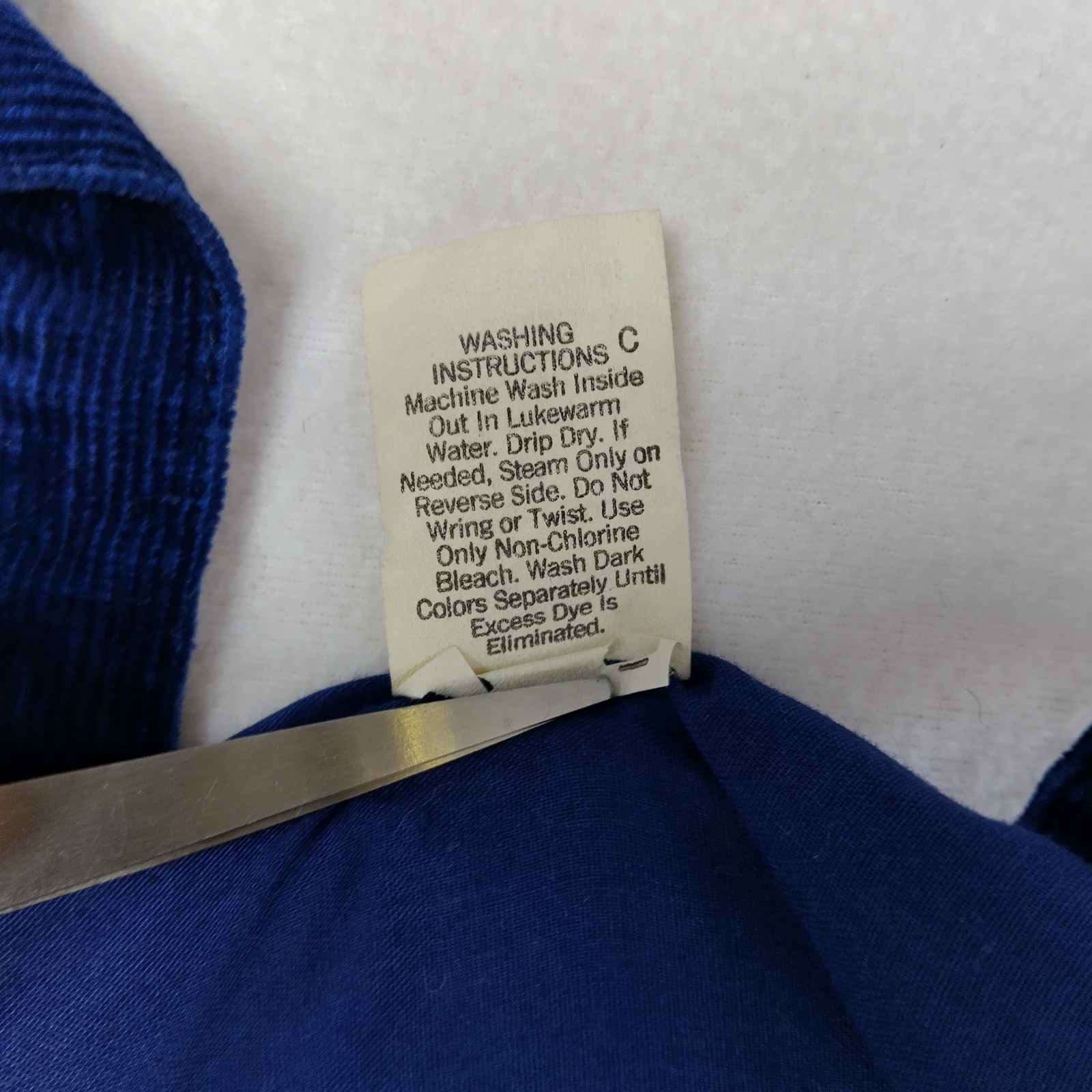 Vintage Overalls Blue Corduroy -12 Months- Snap Legs Farm Animals