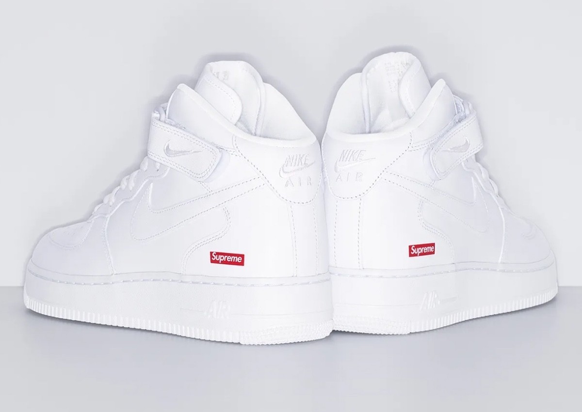 Supreme Nike Air Force 1 Mid SP White FZ8784 100