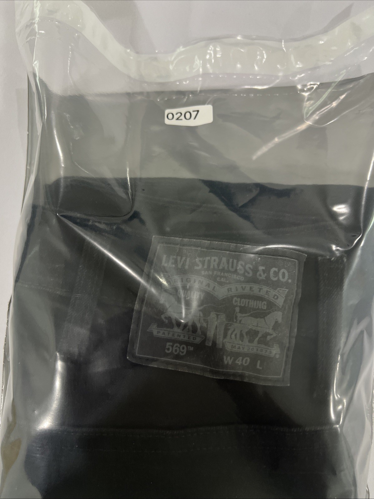 Levi’s 569 Black Denim Shorts Men’s W40 Loose Straight Casual Jean Shorts