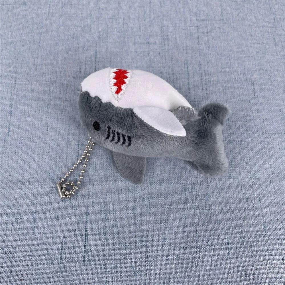Plush Shark Keychain Gift Cute Ocean Animal Stuffed Toy Bag Charm 8CM