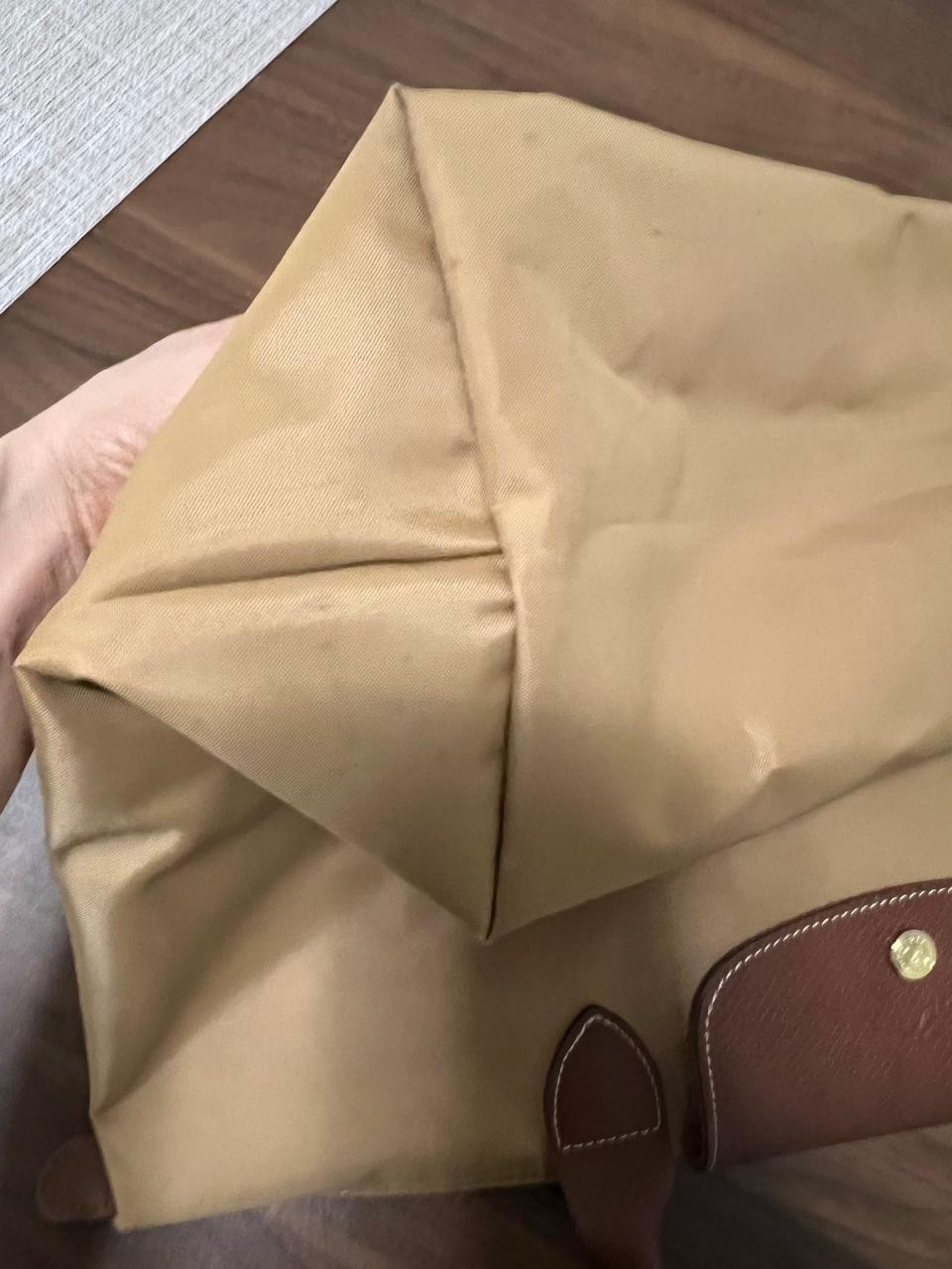 Longchamp Le Pliage Original Tote Bag, L. Color Fawn. Hardly used.
