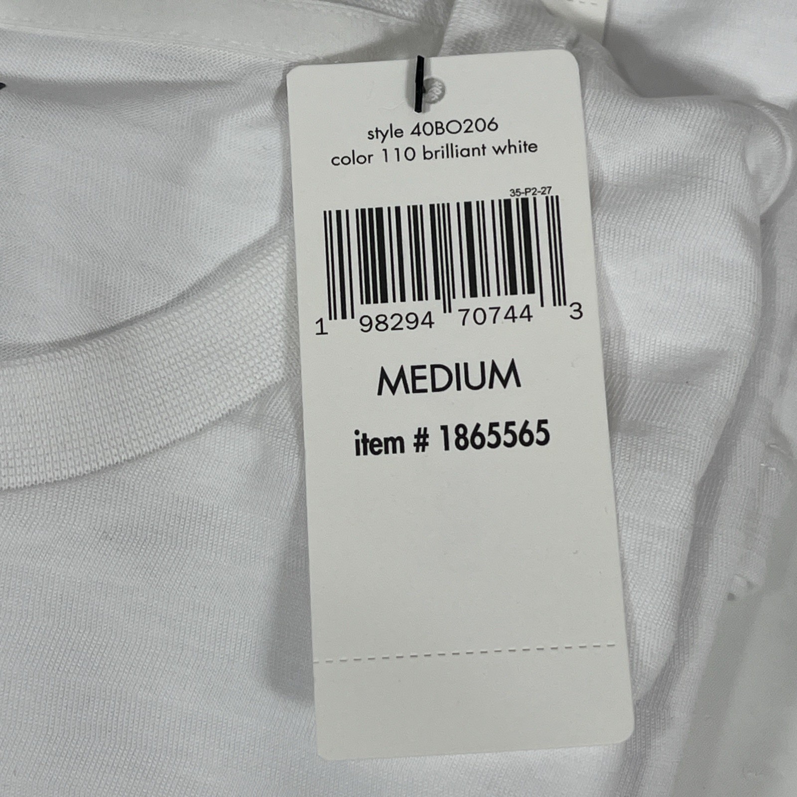 2 Pack Calvin Klein Crew Neck Tees, 100% Cotton, Brilliant White, Men’s Med, NEW