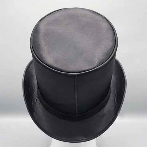 Handmade Dark Gothic Western Top Hat Braided Band Steampunk Cosplay Costume