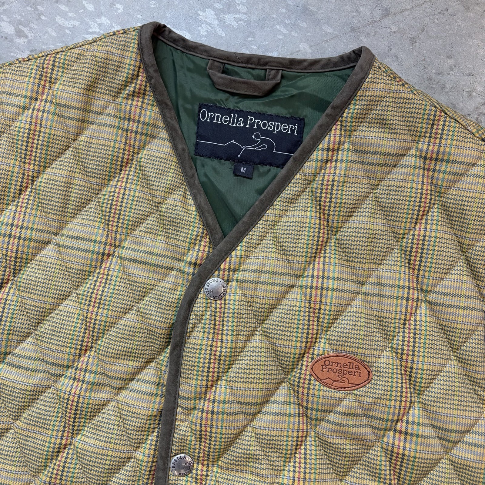 Ornella Prosperi Equestrian Vest Riding Quilted Horse Jockey Snap Size Medium
