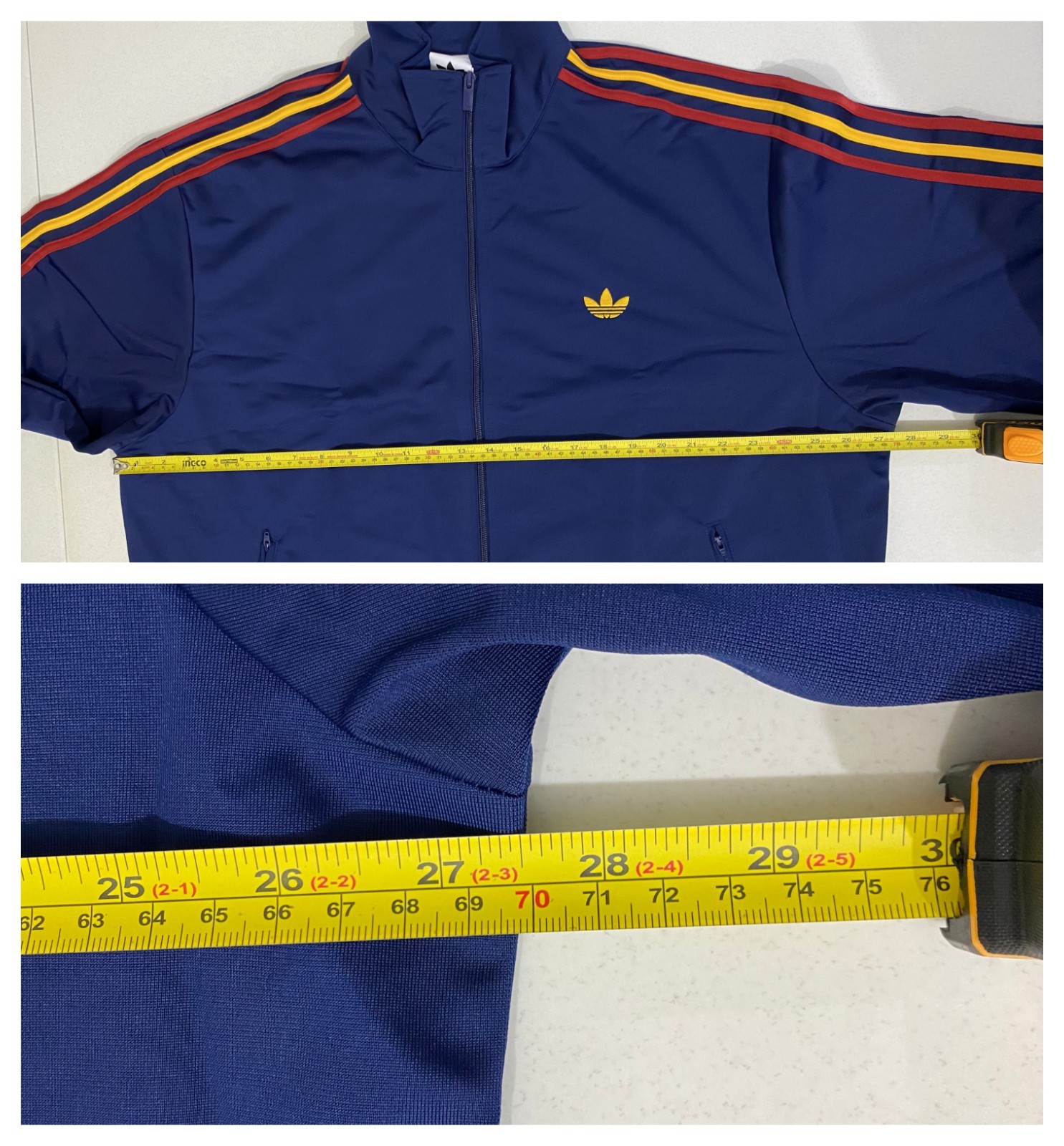 Adidas Originals Firebird Tracksuit Dark Blue Crew Yellow Team Power Red Size XL