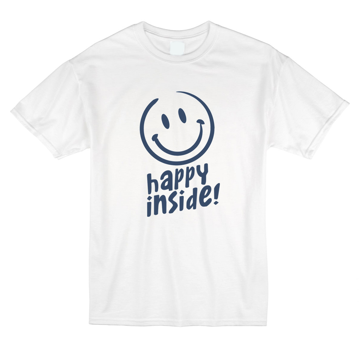 Happy Inside Intel Happy Face Novelty White T-Shirt ADULT and YOUTH sizes