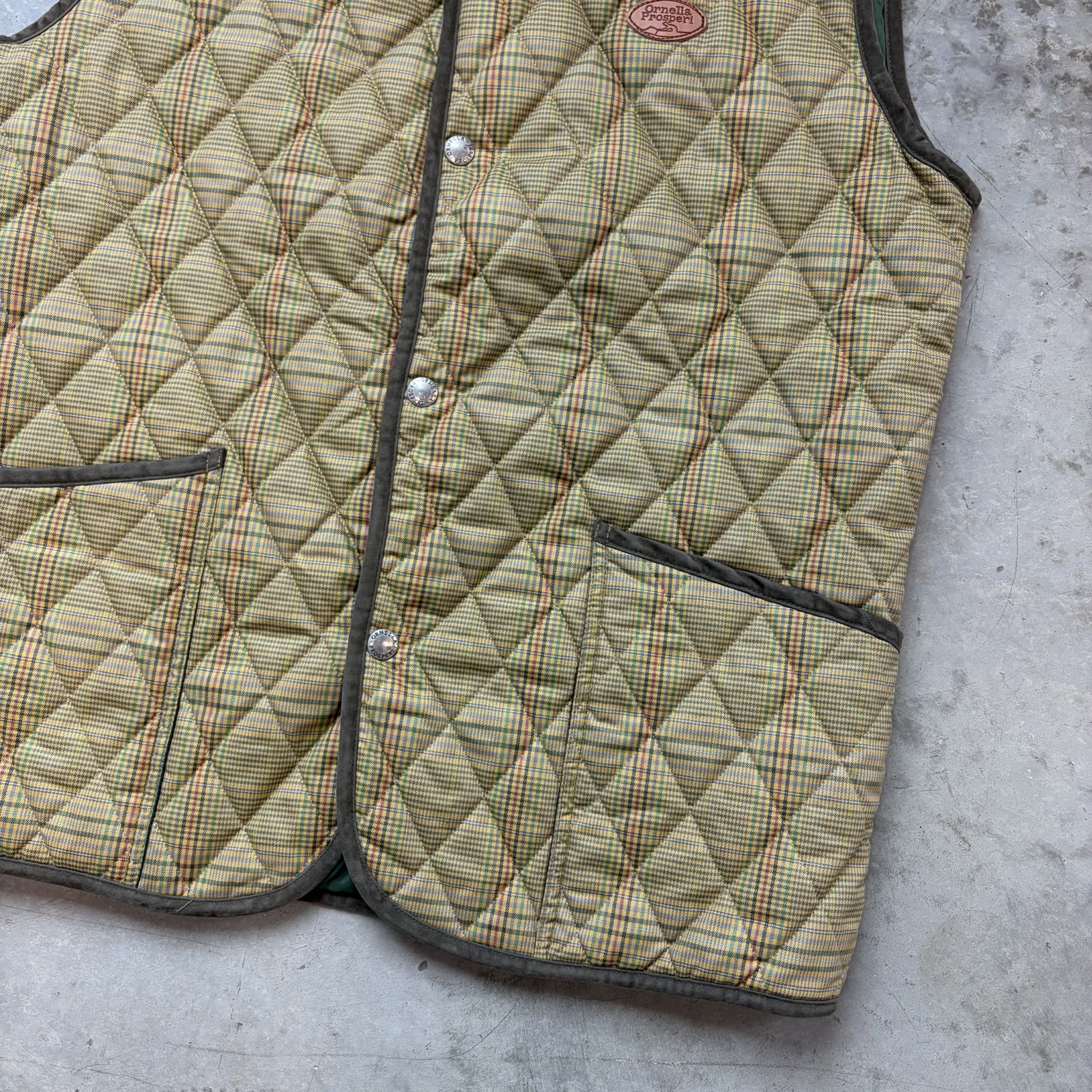 Ornella Prosperi Equestrian Vest Riding Quilted Horse Jockey Snap Size Medium