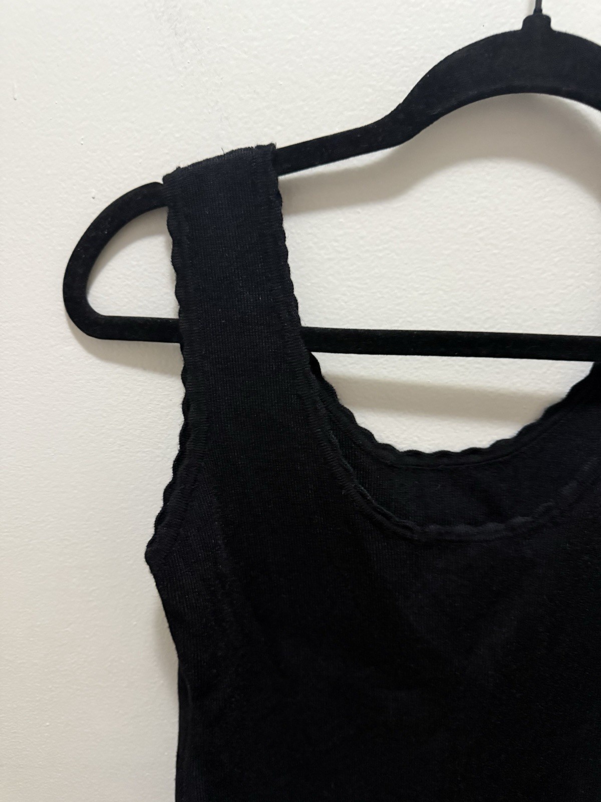 Aqua Black Ribbed Knit Bodysuit – Women’s Size M – Viscose Nylon Blend