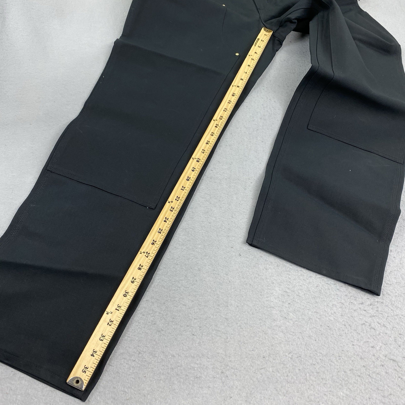 Carhartt Pants Mens 40×36 Black Double Knee Duck Canvas B01 BLK Irregular