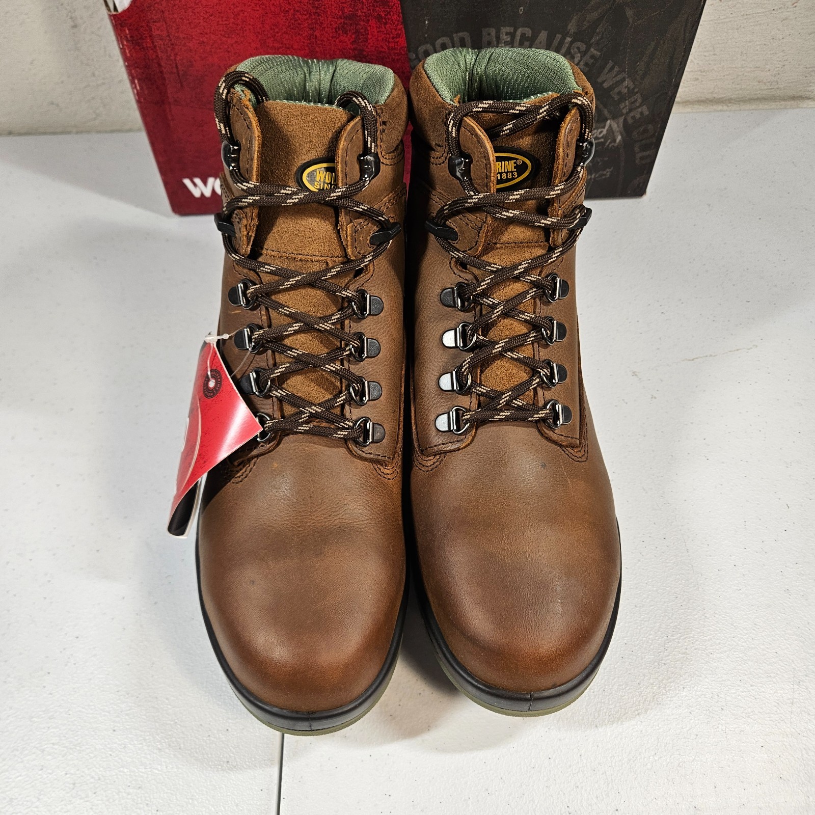 Wolverine Men DuraShocks Waterproof Insulated Steel Toe 6″ Boot 10 EW W03294