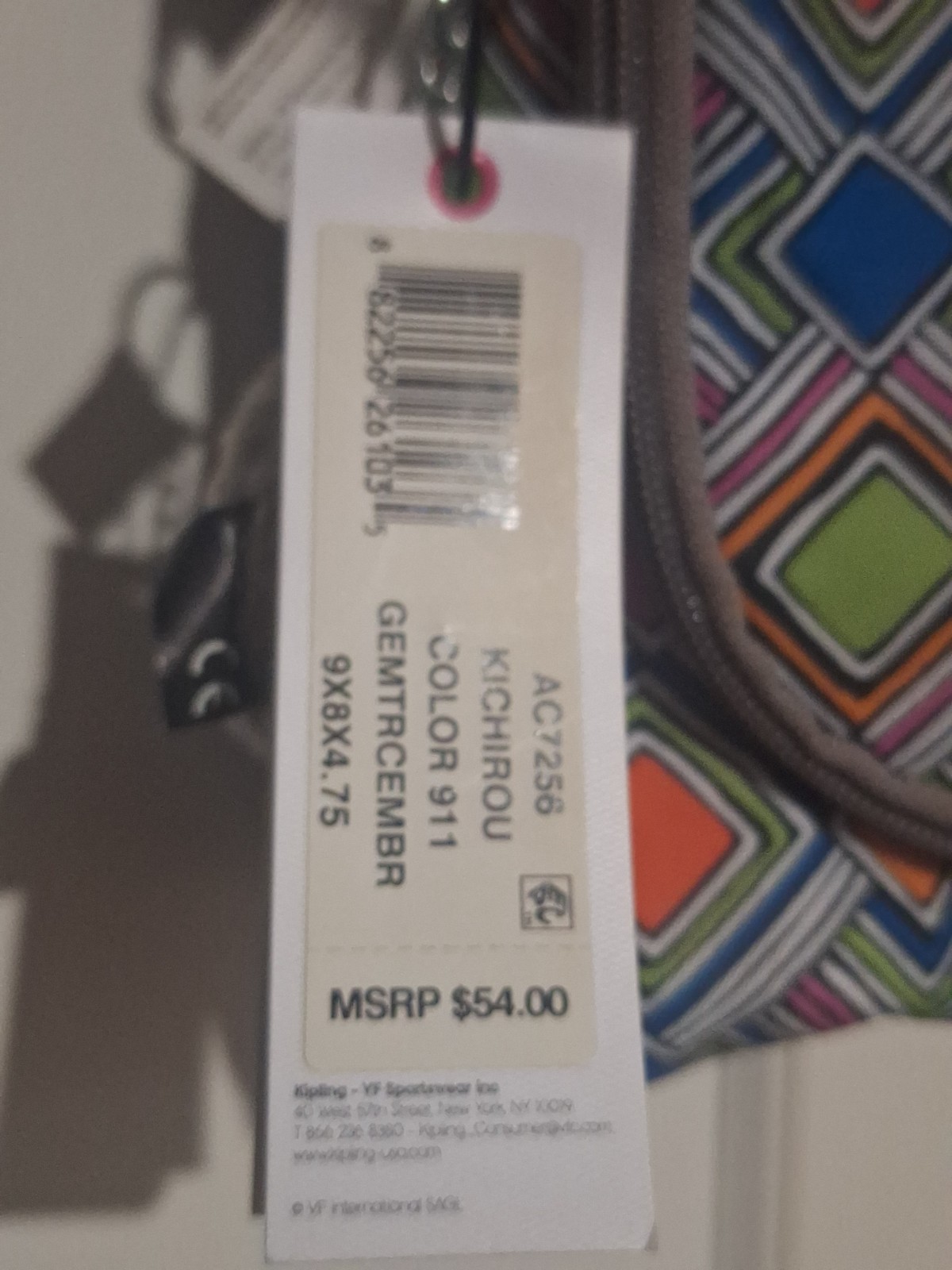 kipling lunch bag new