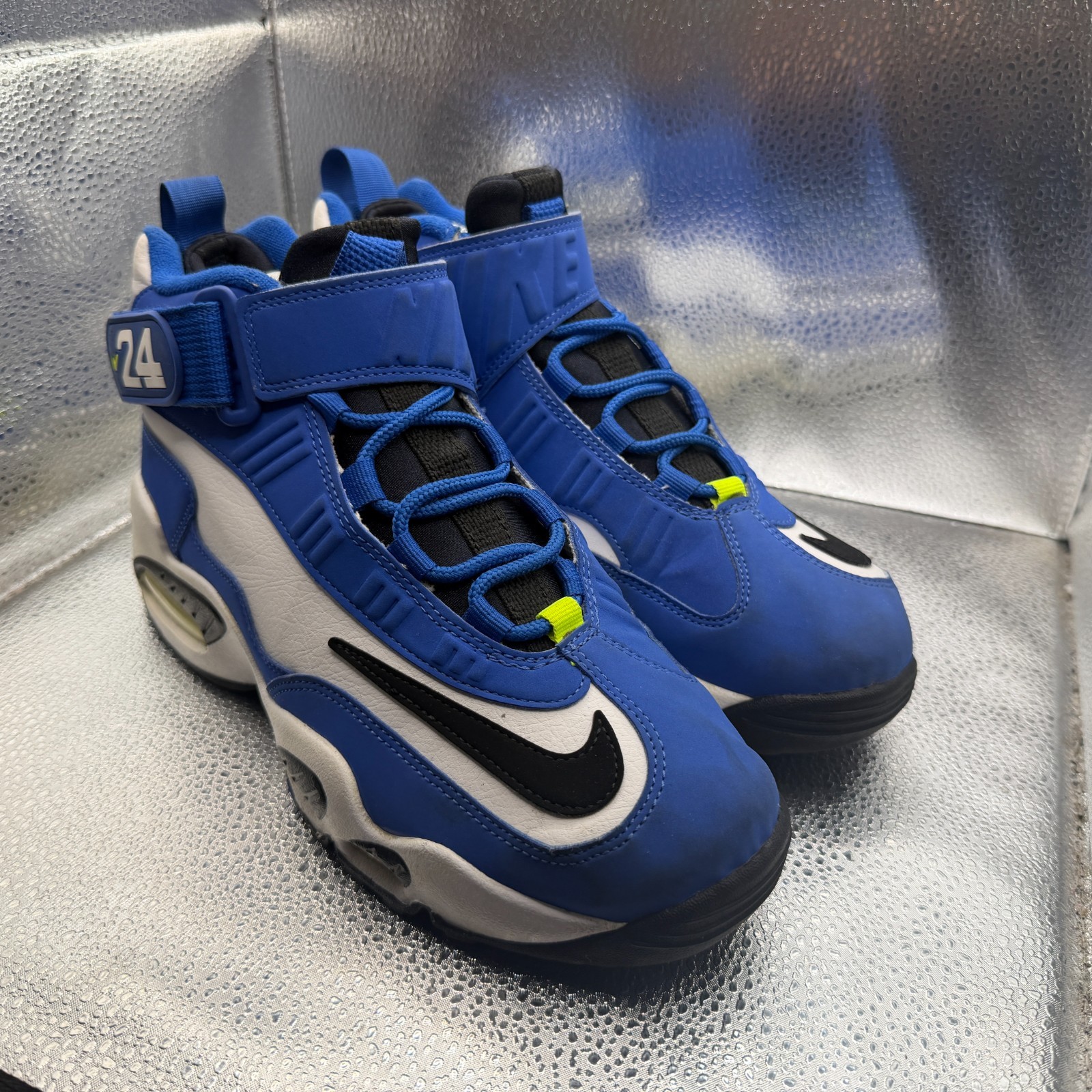Size 8 Nike Air Griffey Max 1 DS Varsity Royal Black Volt Mens Shoes DJ5161-400
