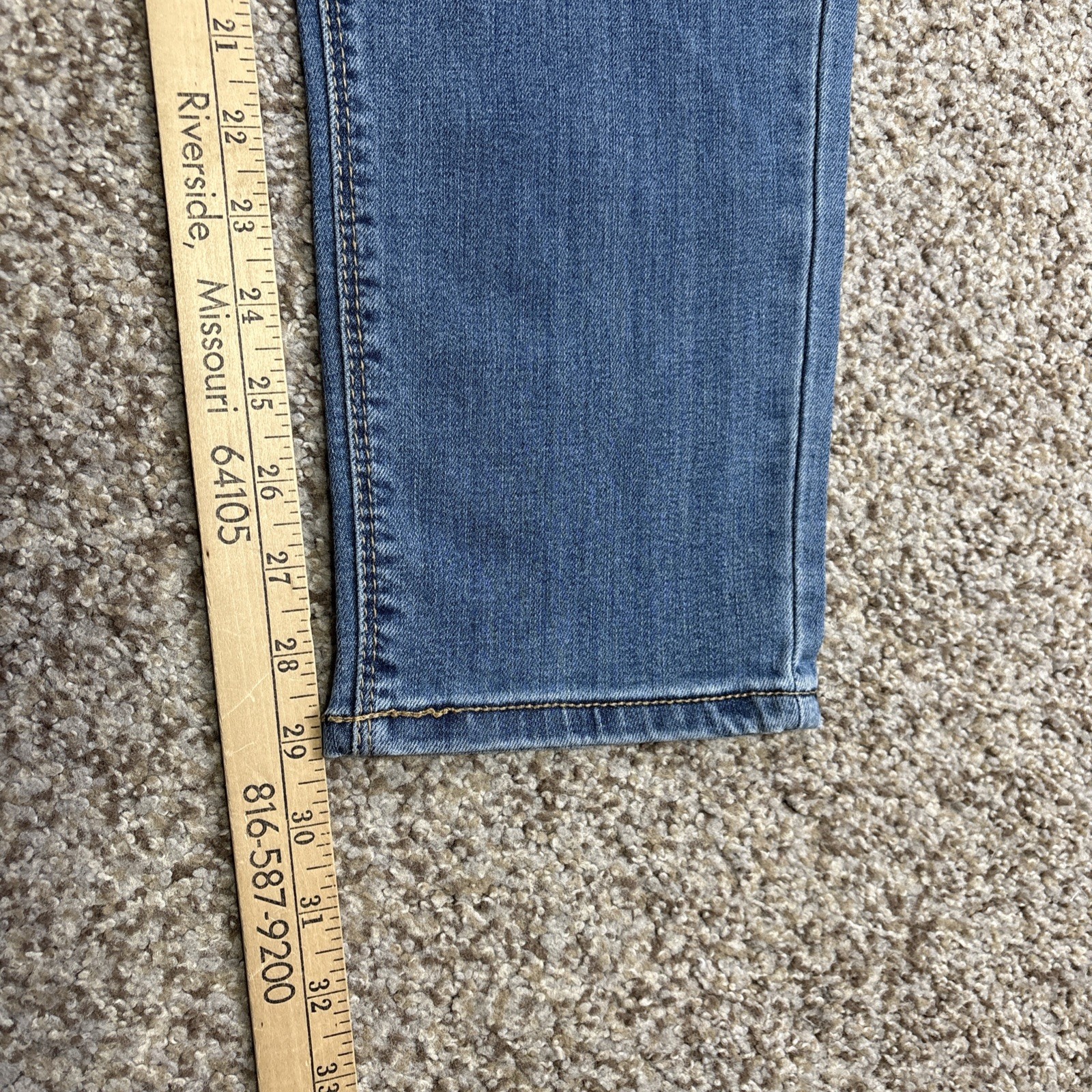 Seven7 Women’s Tummyless Stretch Skinny Jean Size 16 Fits 36 X 29 NEW