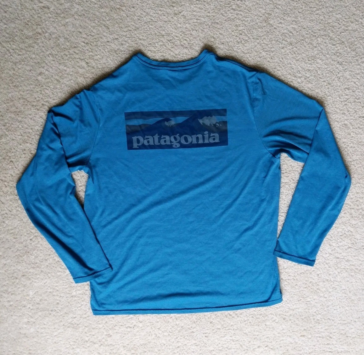 Patagonia Capilene Cool Daily Shirt Long Sleeve Mens Medium M – Blue