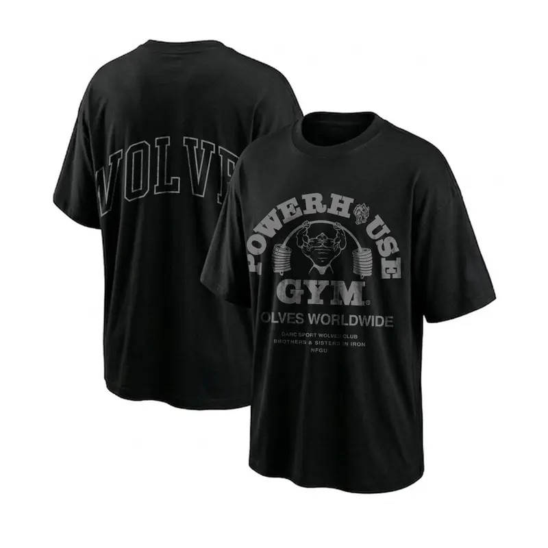 Wolves PowerHouse Gym Shirt Workout Wear Men’s Sport Outfit Gym Men’s Top Hoodie