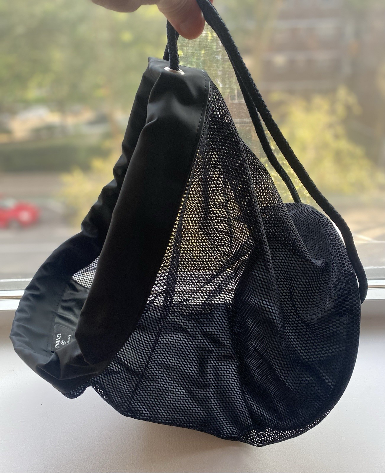 Chanel Basketball With Mesh Carrying Bag