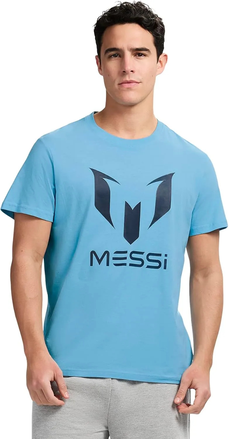 Messi Men’s Wingstar Logo T-Shirt Short Sleeve Graphic Tee Standard Fit