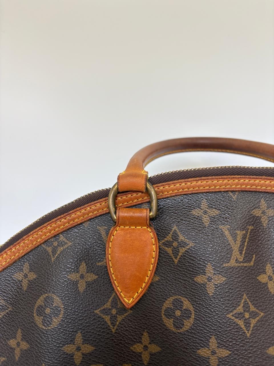 Louis Vuitton Lockit Vertical Monogram Canvas Satchel Bag FL0046 Dust Bag