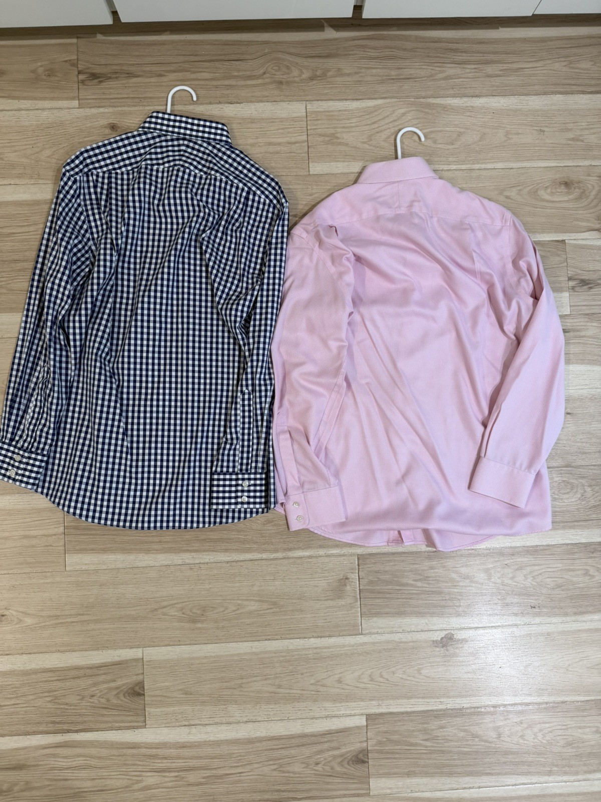 Lot of 5 Charles Tyrwhitt Dress Shirts 16.5 34 Slim Fit Non Iron + Collar Stay