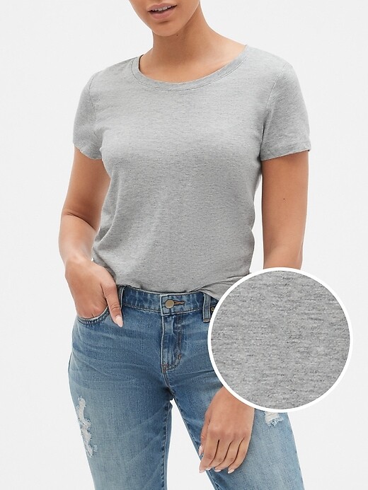 GAP Favorite Crewneck Tee T-Shirt WHITE, BLACK, BLUE, GRAY, CORAL NEW XS-XL