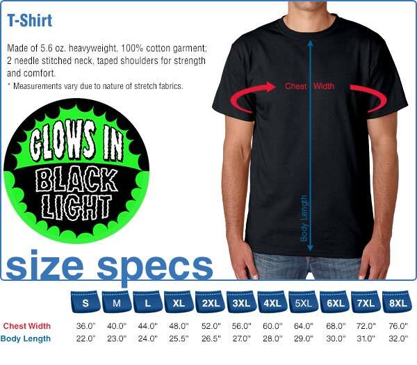 GRATEFUL DEAD-SPIRAL BEARS BLACKLIGHT-GLOW N BLKLT-SHIRT S-M-L-XL-2X,3X Garcia