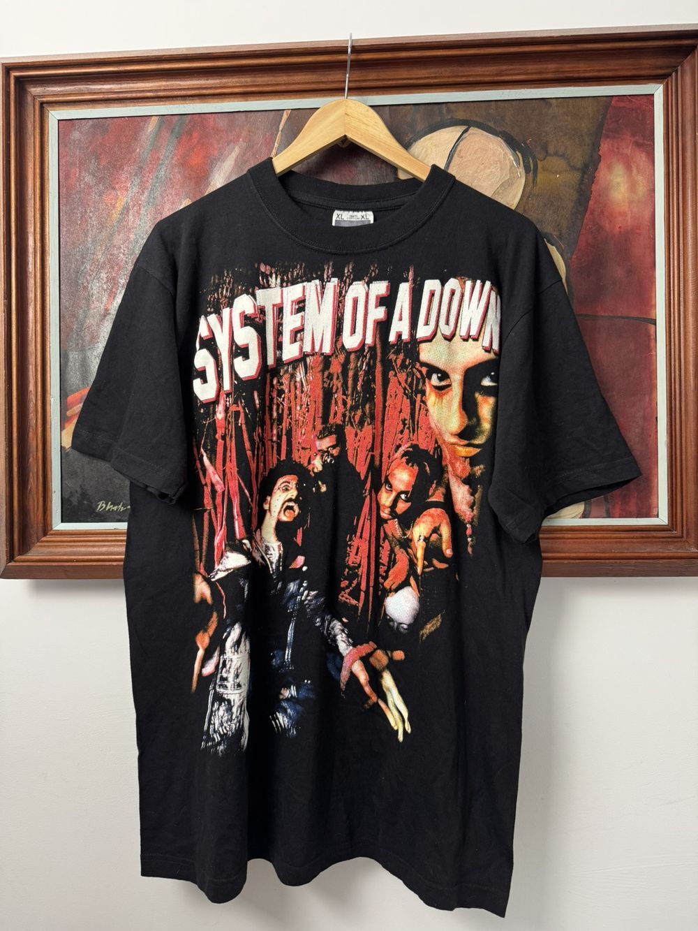 System of a Down Toxic City Vtg 90s Soad Band Black Unisex Tshirt S-5XL KH8838