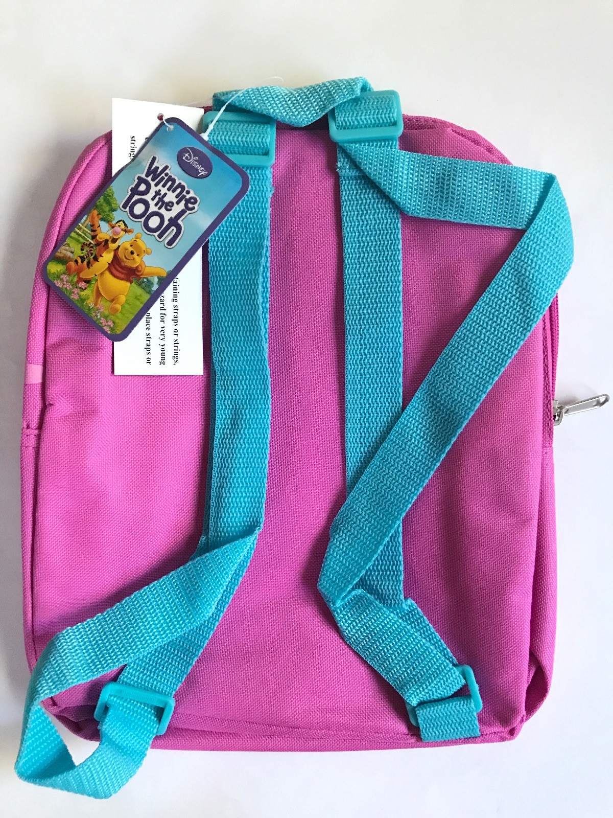 Backpack 11″ Winnie the Pooh Sun Cloud Rainbow Balloon Lenticular Pink NWT
