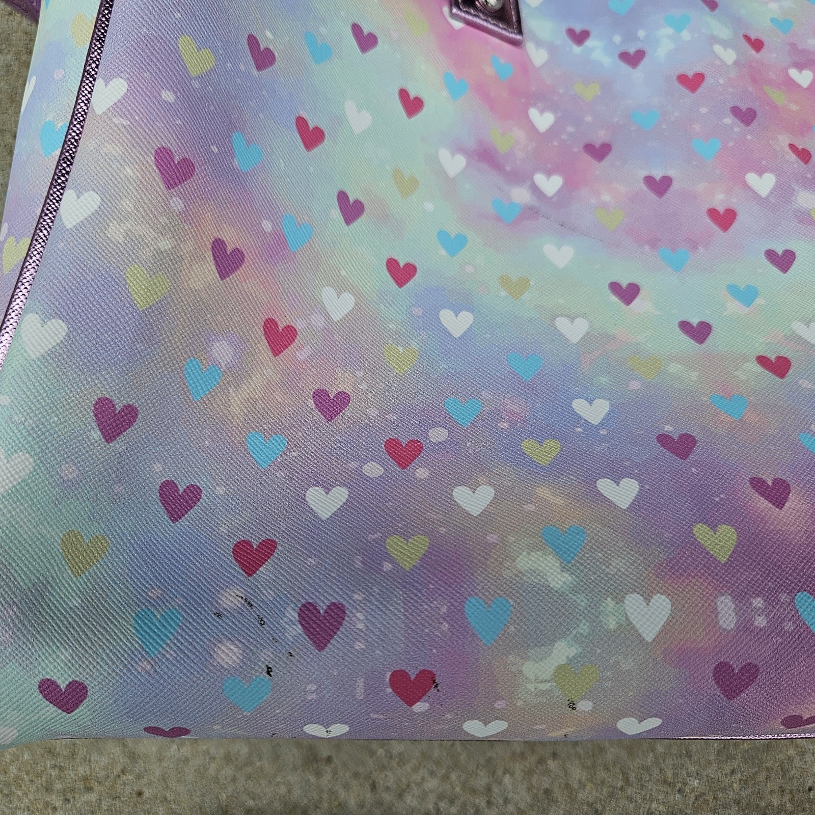 Under One Sky Kids Unicorn Hearts Weekender Duffel Overnight Bag with Tags