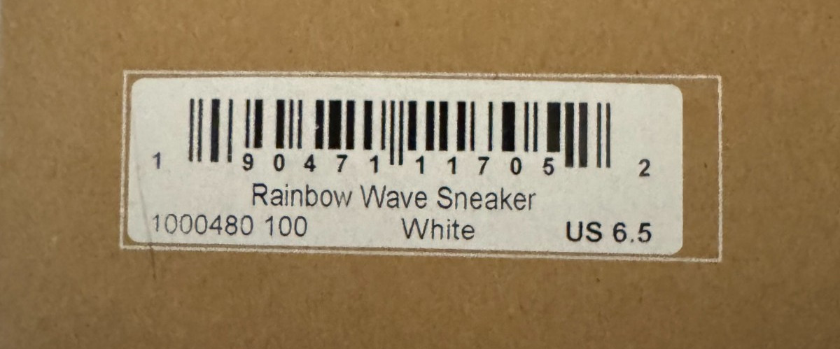 Soludos The Ibiza Classic Sneaker Oasis White/Rainbow Wave-CHOOSE SIZE-BRAND NEW